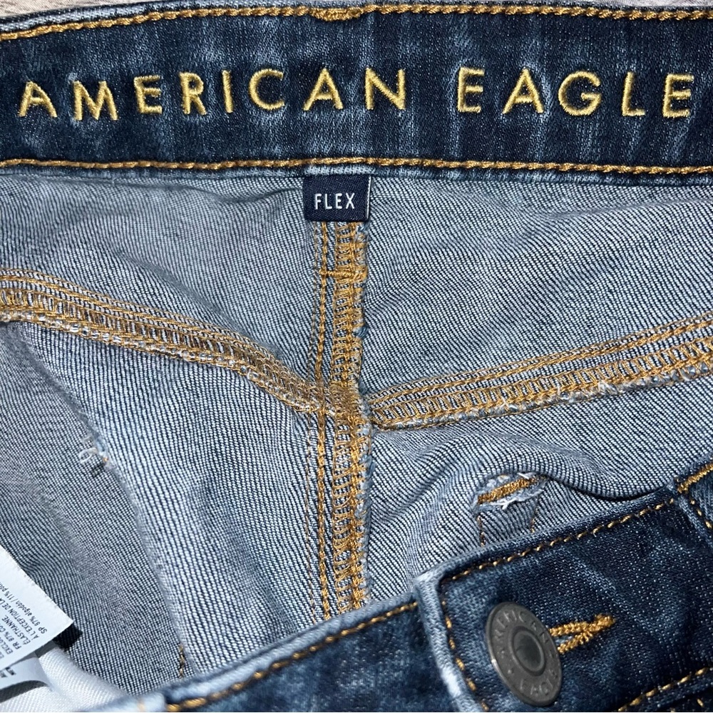 American Eagle Outfitters Men's Dark Blue Flex Skinny Jeans 30x30 - Picture 6 of 8